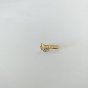 Gold Plated Fashion Nose Cuff - F