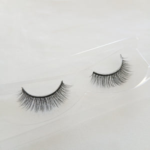 Black Faux Mink False Strip Eyelashes - Style 1