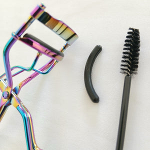 Holographic Metal Eyelash Curler Set