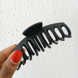 Large Matte Honeybee Claw Clip - Black