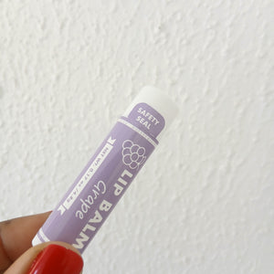 Moisturising Clear Mini Lip Balm - Grape