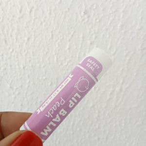 Moisturising Clear Mini Lip Balm - Peach