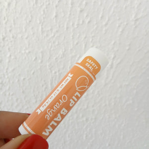 Moisturising Clear Mini Lip Balm - Orange