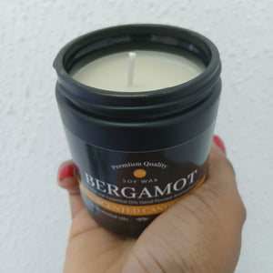 Soy Wax Large Scented Candle - Bergamot