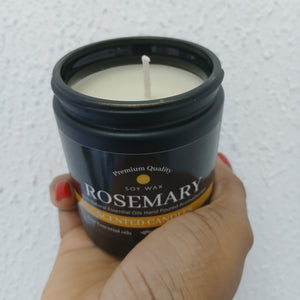 Soy Wax Large Scented Candle - Rosemary