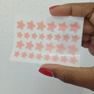 Hydrocolloid Star Acne Pimple Patch Sheet - Light Pink