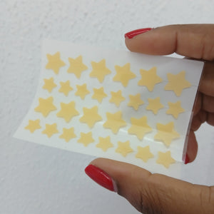 Hydrocolloid Star Acne Pimple Patch Sheet - Yellow