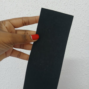 Large Cotton Waterproof Boob Tape Strips - Black (Pack of 2)