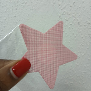 Disposable Star Nipple Cover Pasties - Pink Fine Point