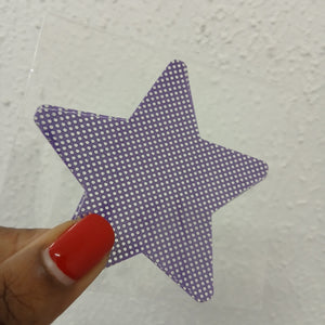 Disposable Star Nipple Cover Pasties - Purple Point