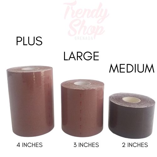 Plus Cotton Waterproof Boob Tape Roll - Brown