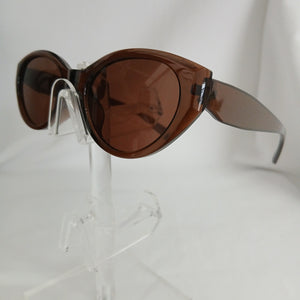 Brown Retro Oval Frame Sunglasses - Pennie