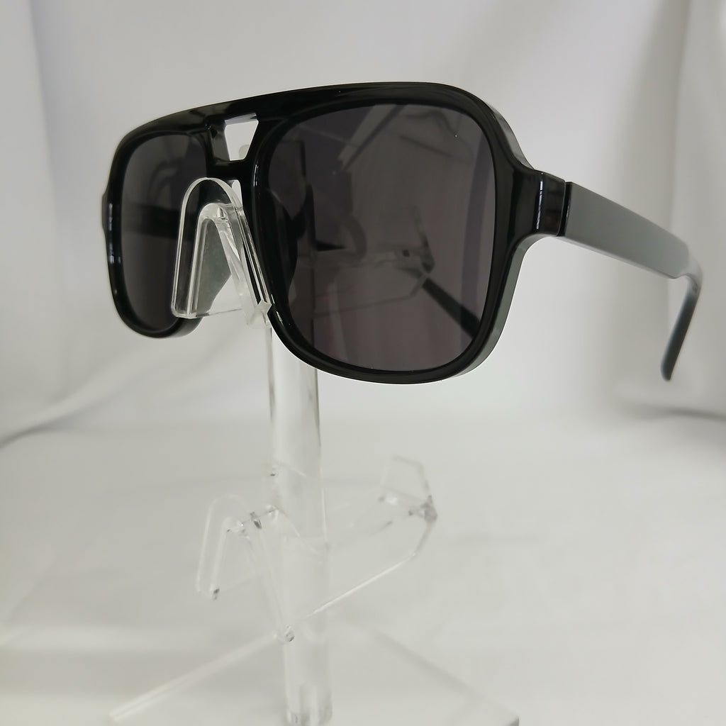 Black Large Aviator Frame Sunglasses - Rada