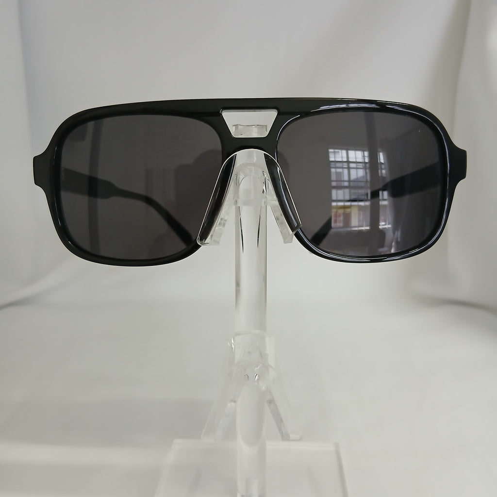 Black Large Aviator Frame Sunglasses - Rada