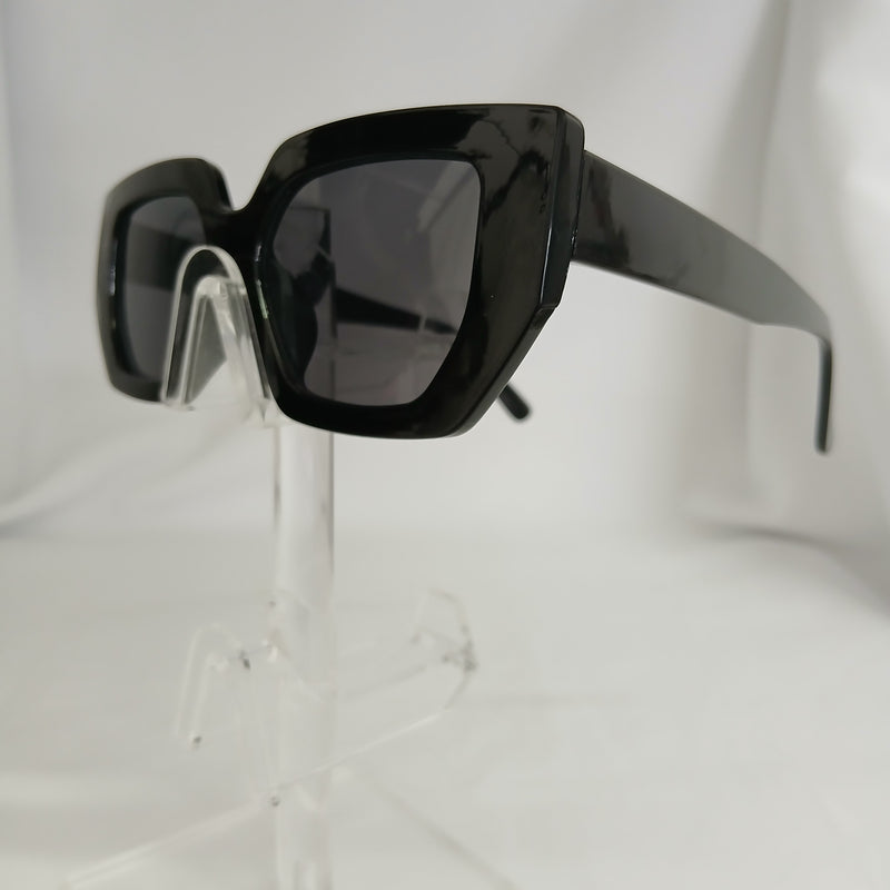 Black Angled Frame Sunglasses - Mohna