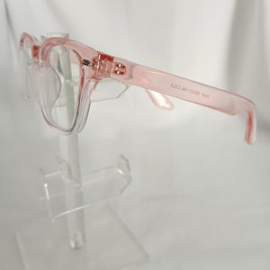 Pink Gradient Small Thick Frame Clear Glasses - Sealy