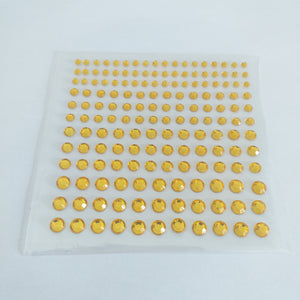Self Adhesive Body Gems - Dark Yellow