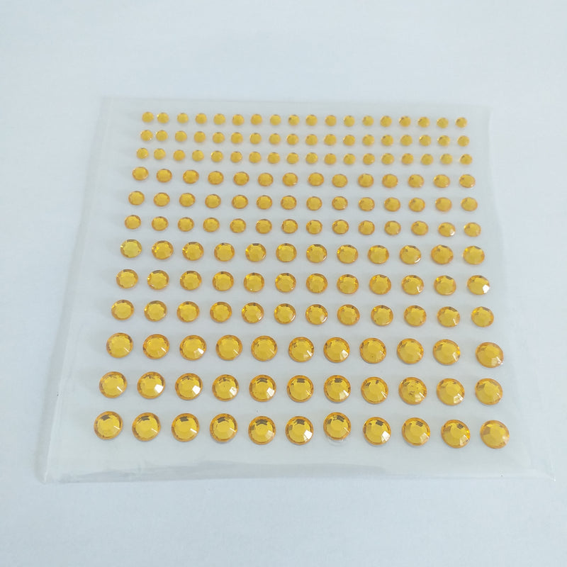 Self Adhesive Body Gems - Dark Yellow