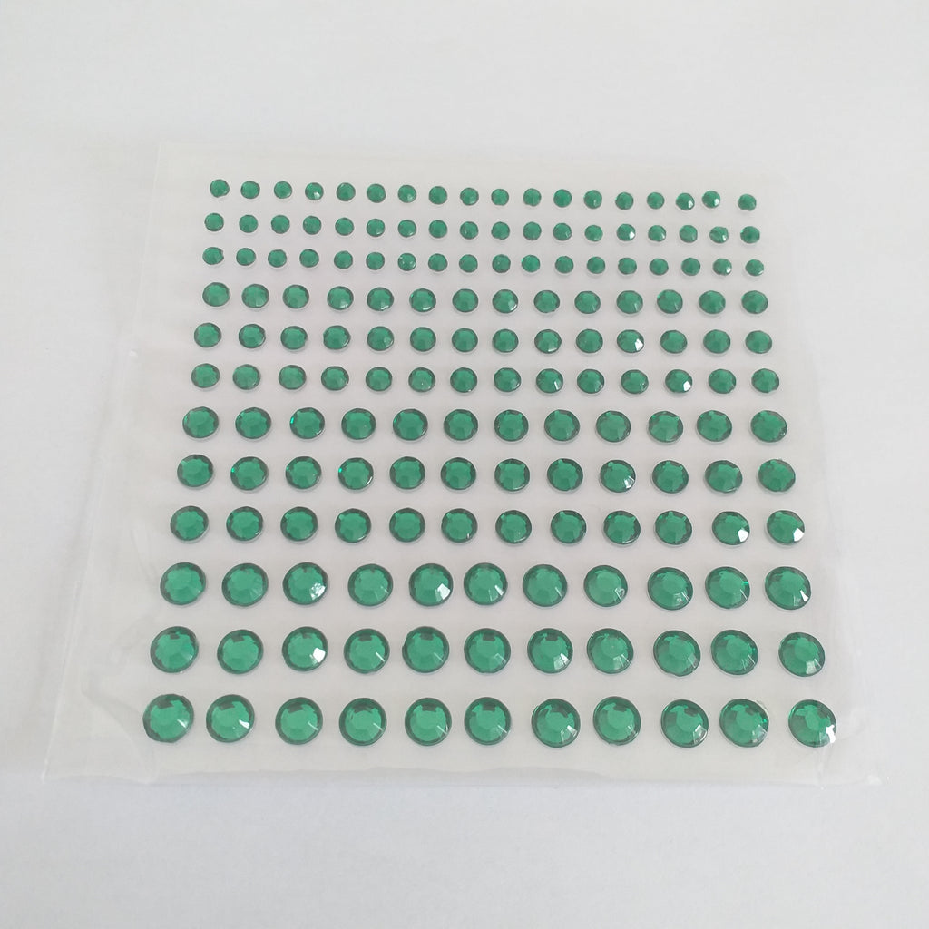 Self Adhesive Body Gems - Forest Green