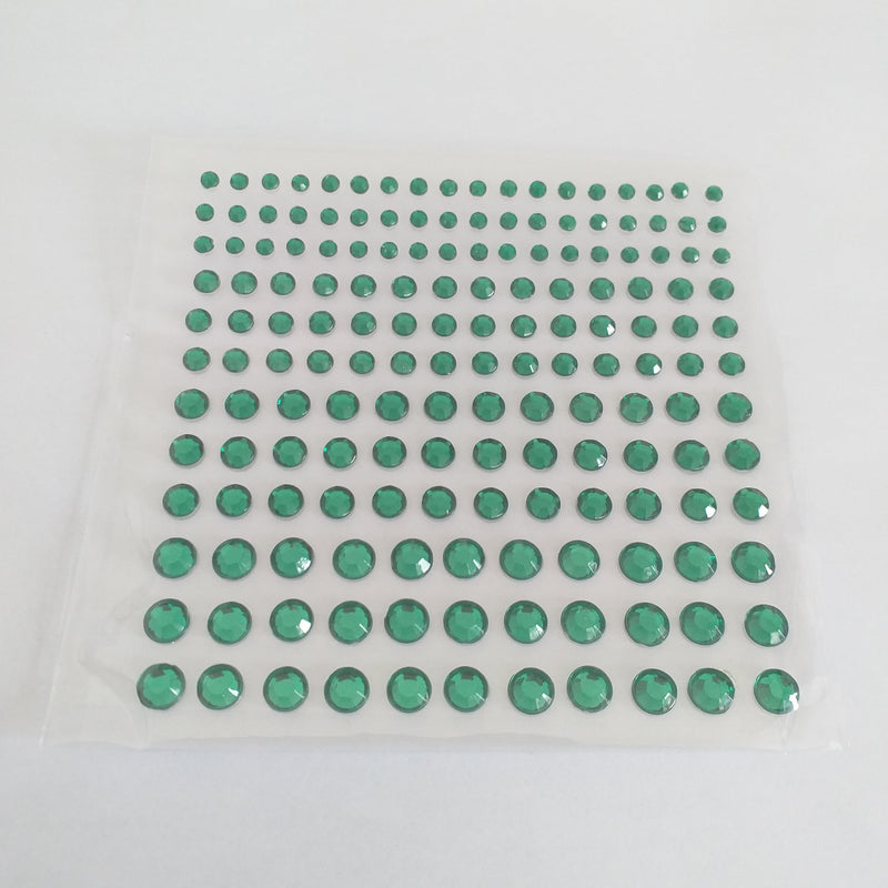 Self Adhesive Body Gems - Forest Green