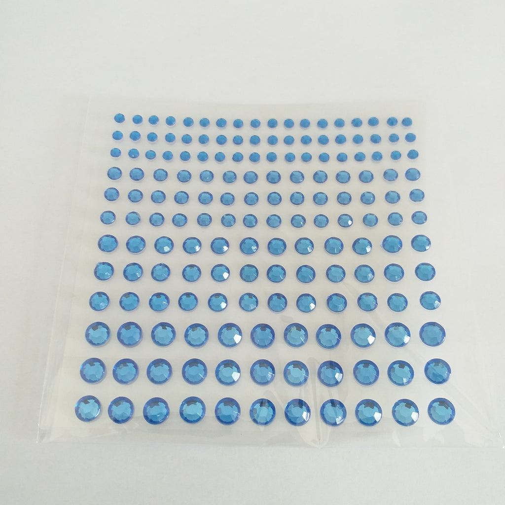 Self Adhesive Body Gems - Medium Blue