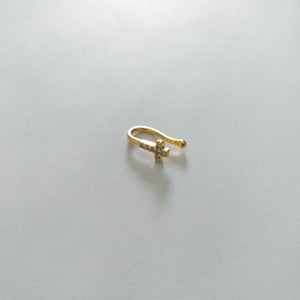 Gold Plated Fashion Nose Cuff - E