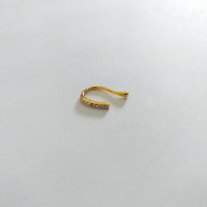 Gold Plated Fashion Nose Cuff - G