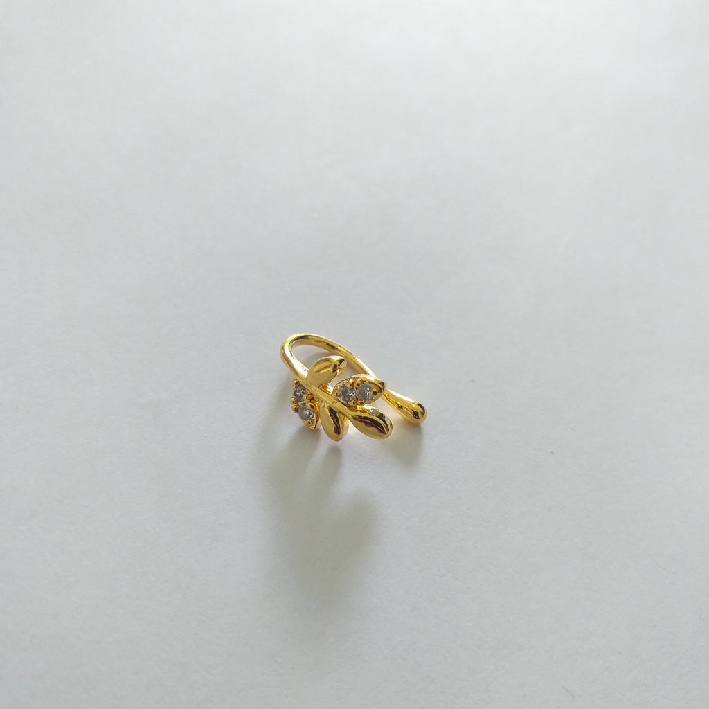 Gold Plated Fashion Nose Cuff - O