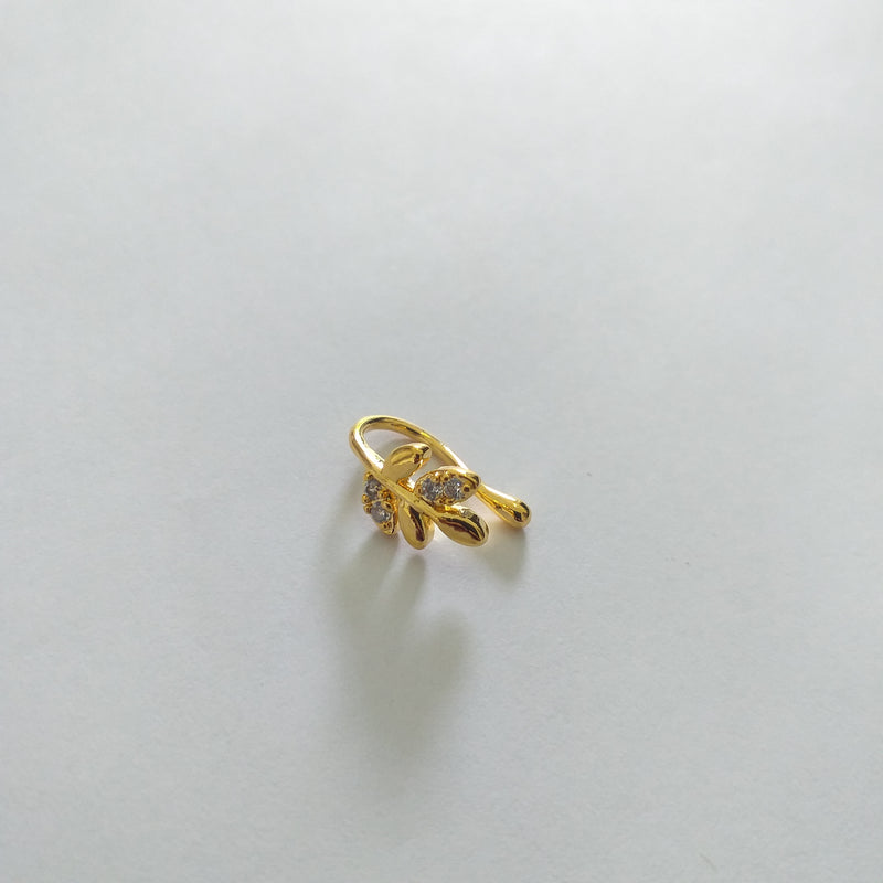 Gold Plated Fashion Nose Cuff - O